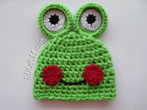 Free- Crochet- Frog-Hat-Pattern