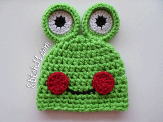 Free- Crochet- Frog-Hat-Pattern