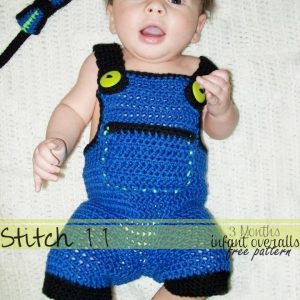 Free 3 Month Crochet Overall pattern