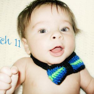 Crochet Infant Bow Tie