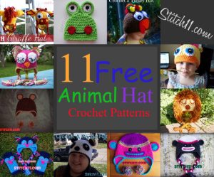 11 free animal hat crochet patterns
