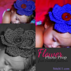 Free Flower Photo Prop Crochet Pattern
