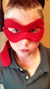TMNT crochet mask