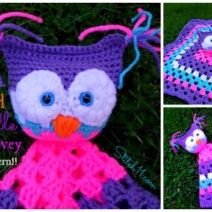 free owl cuddle lovey crochet pattern
