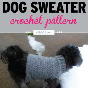 Extra Small Dog Sweater Crochet Pattern