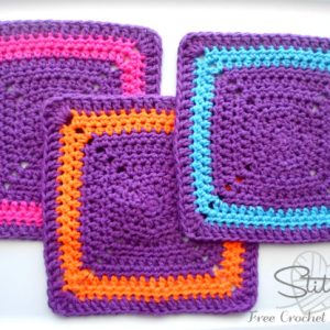 Stitch11 Crochet Square Washlcloth