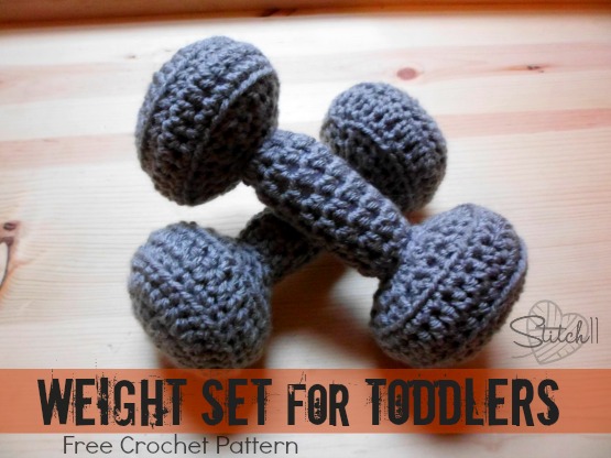 Free Toy Weight Set Crochet Pattern