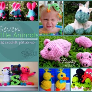 Seven Little Animals - Free Crochet Patterns-