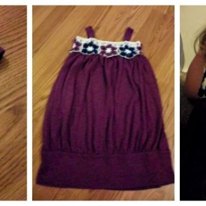 How to upcycle a shirt into a childs dress