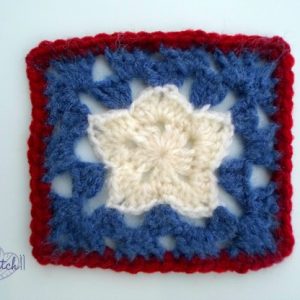 Free star in a square pattern