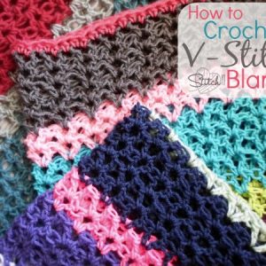 How to Crochet a V stitch Blanket