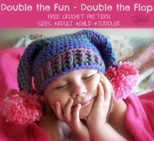 Double the fun - Double the Flop - Free Crochet Pattern Adult-Child-TOddler