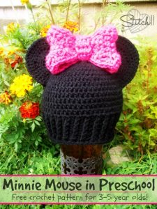 Minnie Mouse - For 3 - 5 year olds - Free Crochet Pattern