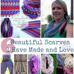 Six Beautiful Scarves I have made and love