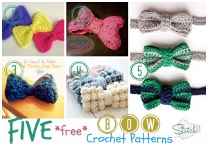 Five Free Crochet Bow Patterns