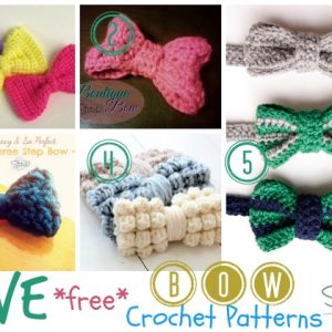 Five Free Crochet Bow Patterns