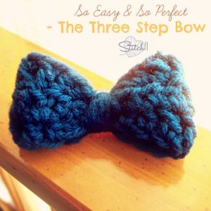 The Three Step Crochet Bow