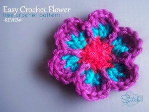 Easy Crochet Flower - Free Crochet Pattern - Review