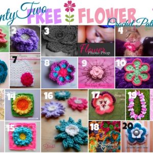 Twenty Two FREE Flower Crochet Patterns