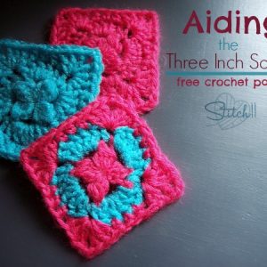 aiding - the three inch square - free crochet pattern