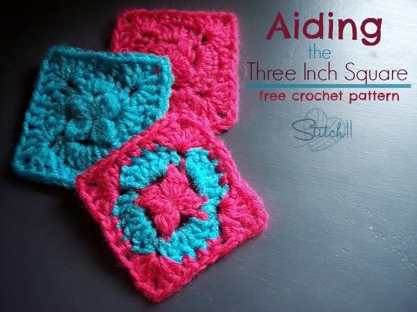 aiding - the three inch square - free crochet pattern