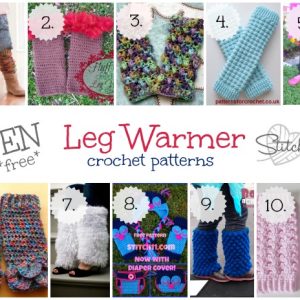 10 free leg warmer crochet patterns