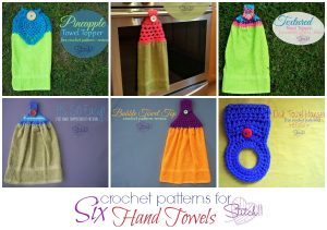 Six Crochet Patterns For Hand Towels