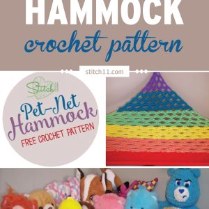 The Perfect Rainbow Pet Net Hammock Crochet Pattern