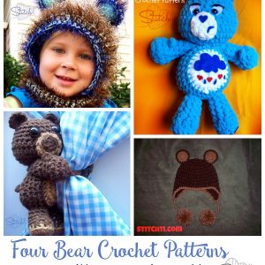 Four Bear Crochet Patterns Written or Reviewed by Stitch11
