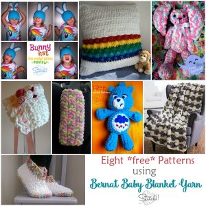 8 free baby blanket yarn crochet patterns