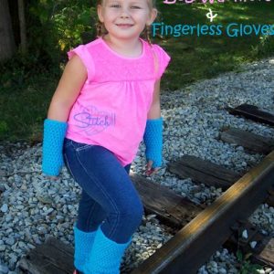 Child Size Leg Warmers and Fingerless Gloves - Free Crochet Pattern