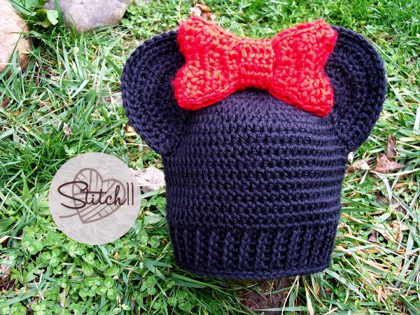Child Size Minnie Mouse Hat - Free Crochet Pattern