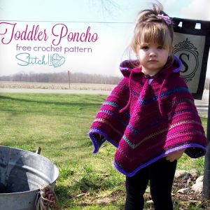 Free Toddler Poncho Crochet Pattern by Stitch11