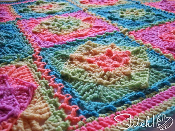 Retro Illusions Baby Blanket - Free Crochet Pattern by Stitch11