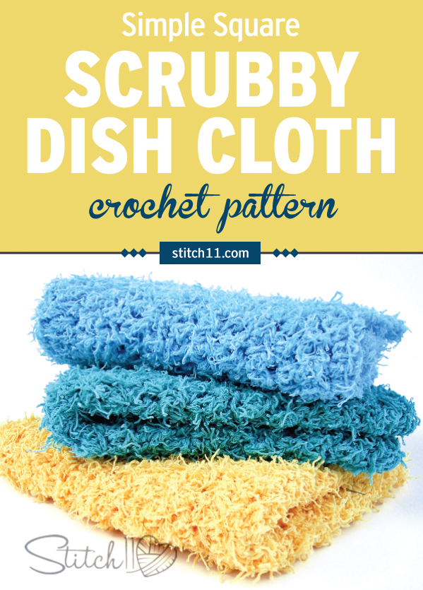 Throw away every last kitchen sponge and never waste a single penny on ineffective kitchen cleaning clothes. Learn how to make these easy square scrubby dish cloth. #crochet #crochetlove #crochetlife #crochetaddict #crochetpattern #crochetinspiration #ilovecrochet #crochetgifts #crochet365 #addictedtocrochet #yarnaddict #yarnlove