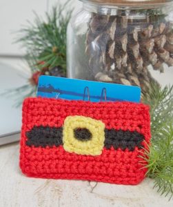 Crochet Santa Gift Card Holder