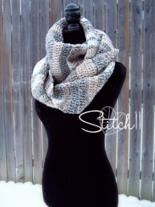 Somersault Winter Scarf - free crochet pattern - Stitch11