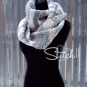Somersault Winter Scarf - free crochet pattern - Stitch11