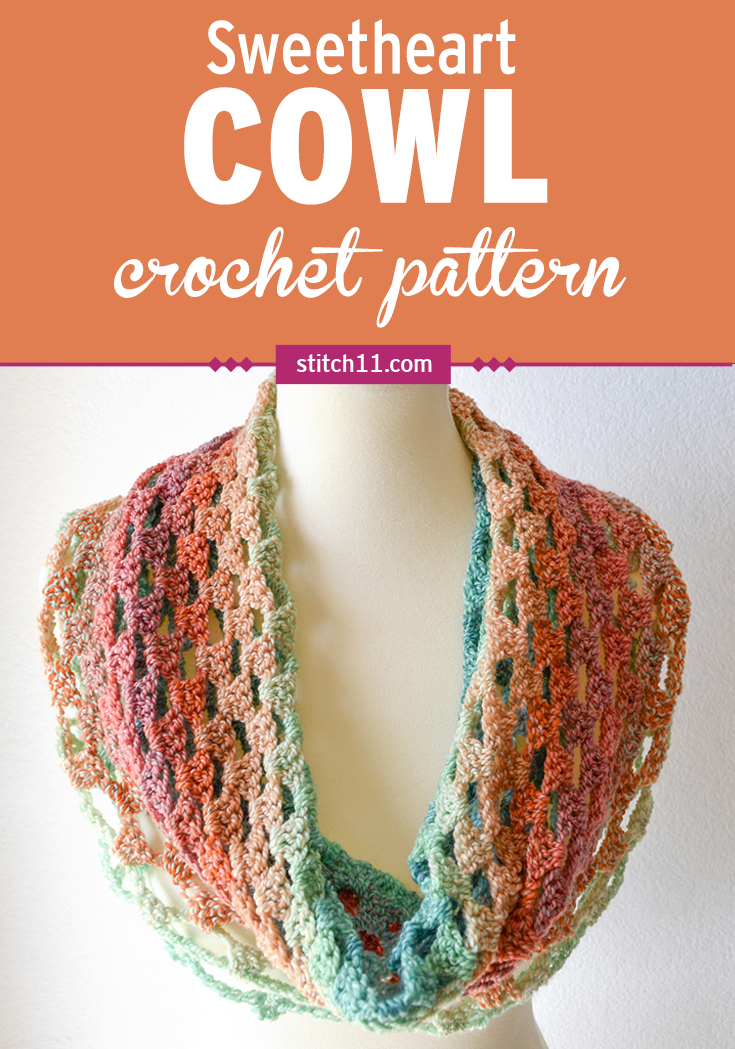 Sweetheart Cowl Crochet Pattern