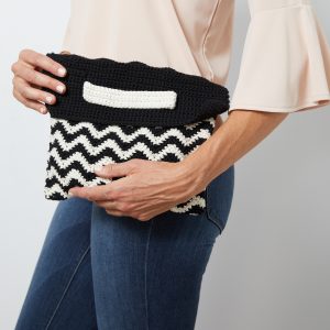 Chevron Wristlet Clutch Bag Crochet Pattern