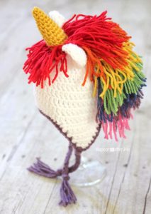 Unicorn Crochet Hat