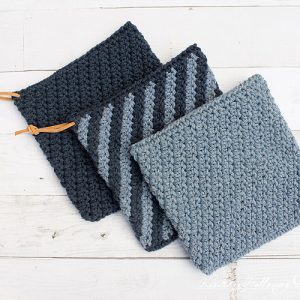 Blue Jean Rhapsody Crochet Hot Pad