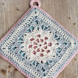 Hint of Spring Crochet Potholder