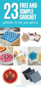 23 Free and Simple Crochet Potholder and Hot Pad Patterns