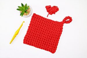Thermal Stitch Crochet Hot Pad