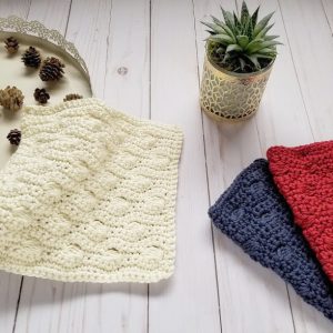 Ocean Waves Washcloth Crochet
