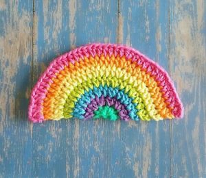 Rainbow Daze Dishcloth Crochet