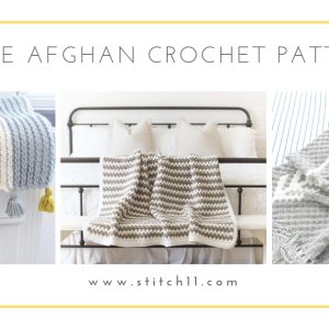 This list has the best crochet afghan patterns out there. From chunky, thick fabrics, to delicate details, you can find whatever you’re looking for. #CrochetAfghanPatterns #CrochetPatterns #AfghanPatterns #FreeCrochetPatterns