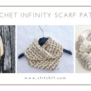 If you’re just learning how to crochet, an infinity scarf will be your best friend. Take advantage of this and make one for the people you love. #CrochetInfinityScarf #ScarfCrochetPatterns #CrochetPatterns
