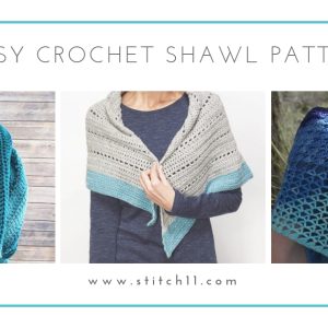 These free crochet shawl patterns are easy to make and really fun. Shawls and wraps can be worn in any season and make fabulous gifts. #CrochetShawl #CrochetShawlPatterns #FreeCrochetPatterns